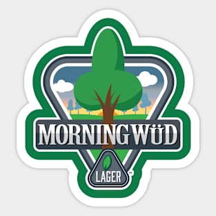 Morning Wüd Lager Sticker